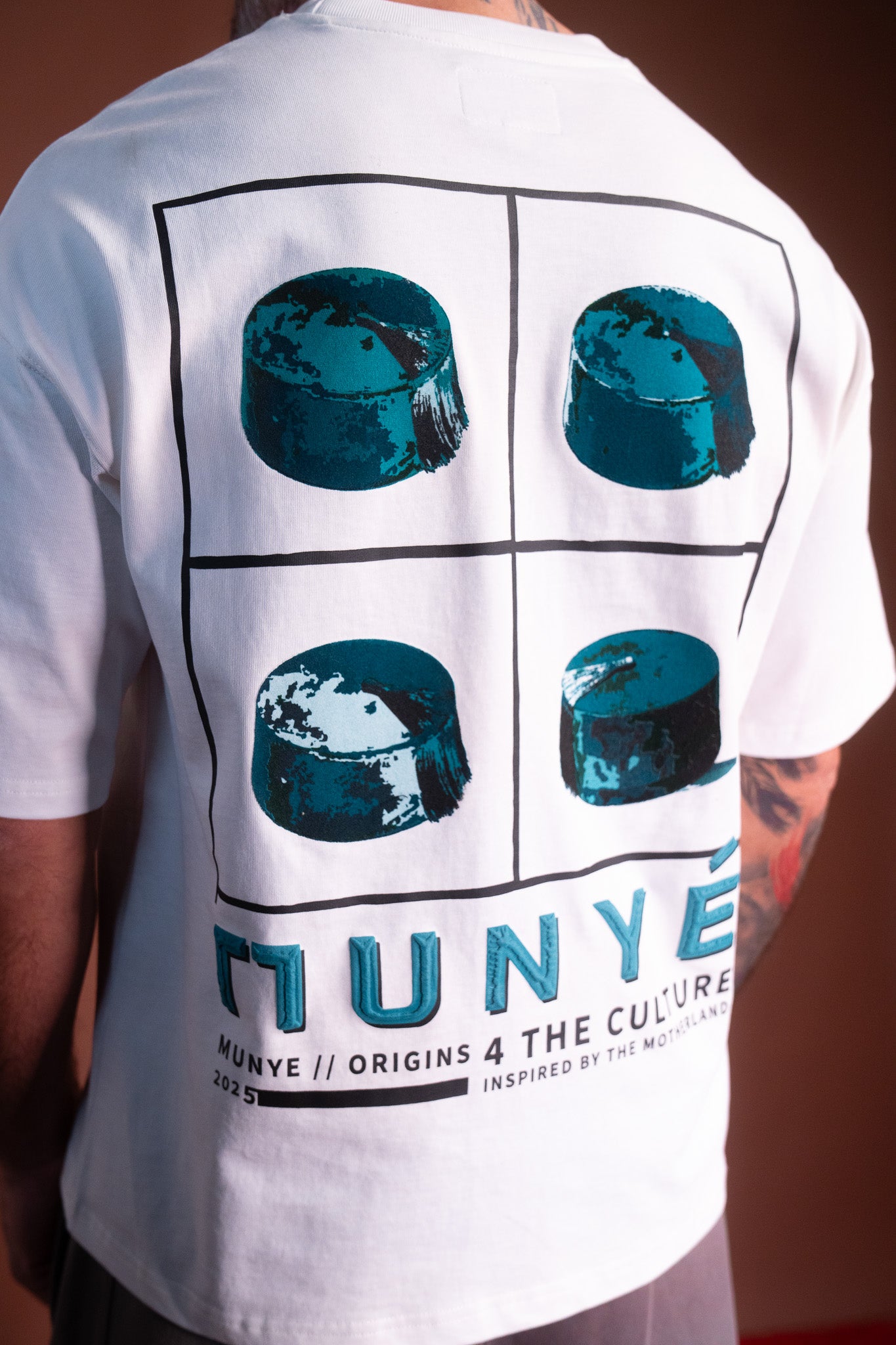 MUNYÉ Carboush Tee - White