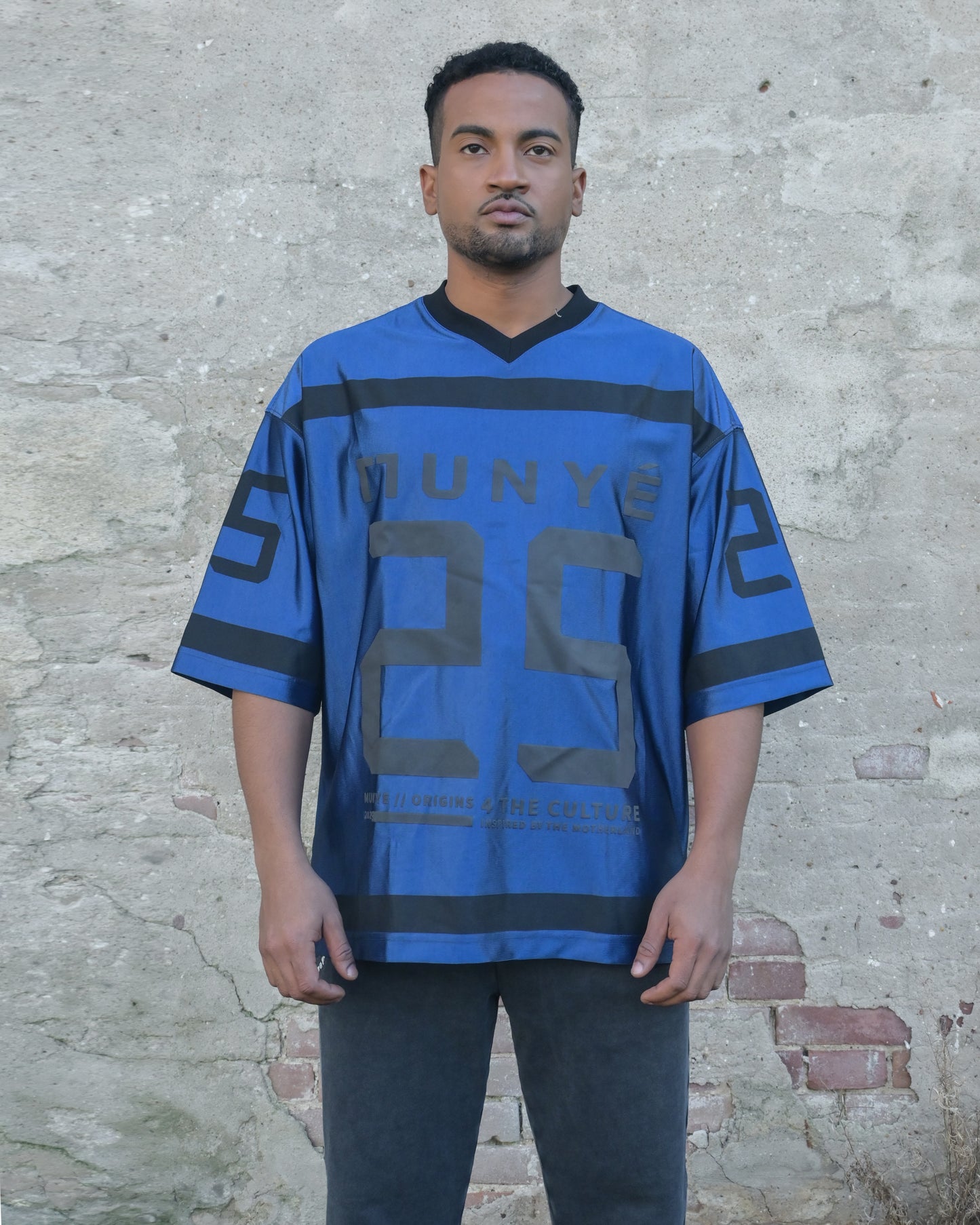 MUNYÉ Satin Jersey Blue