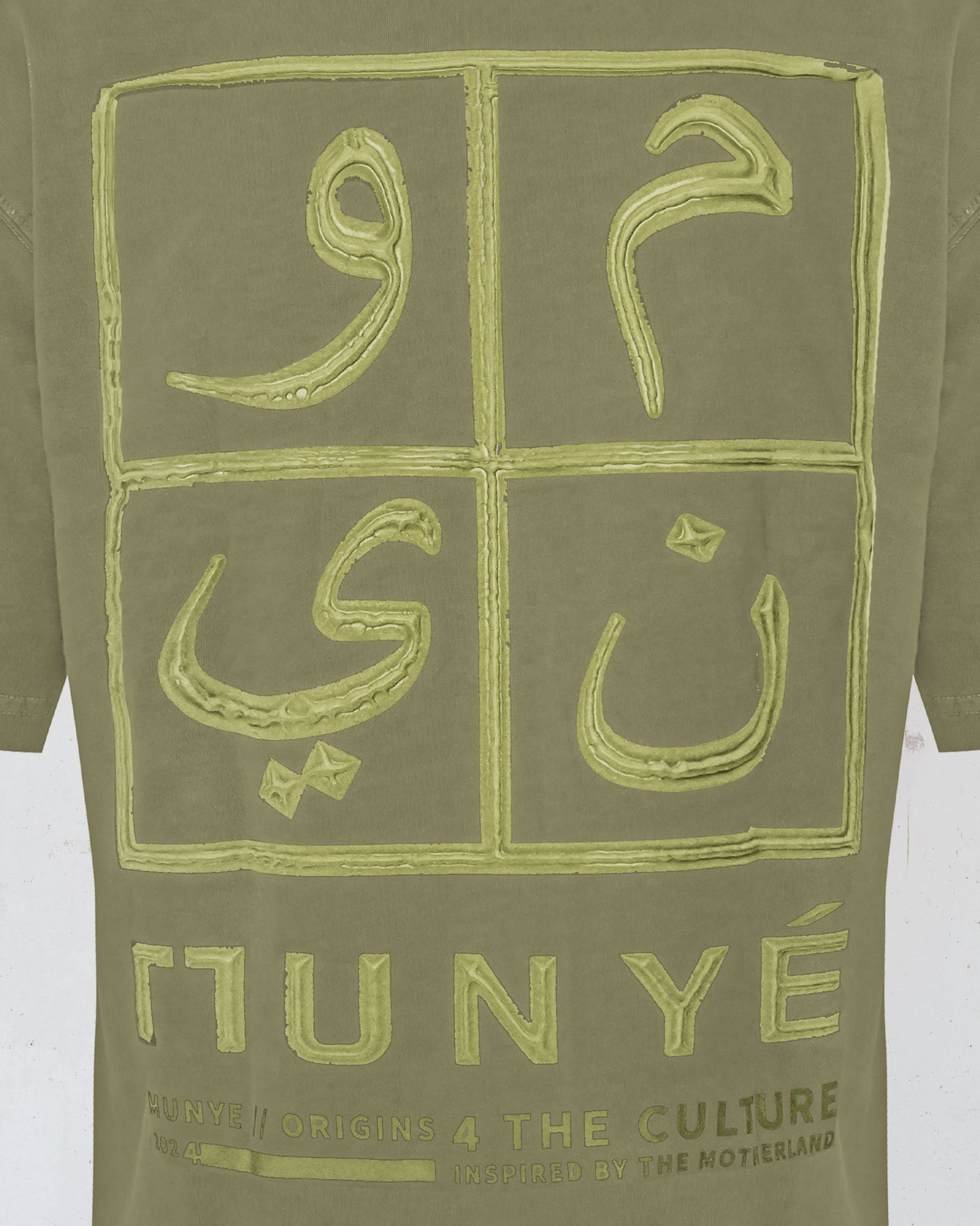 MUNYÉ Urban Vein Tee Green Washed