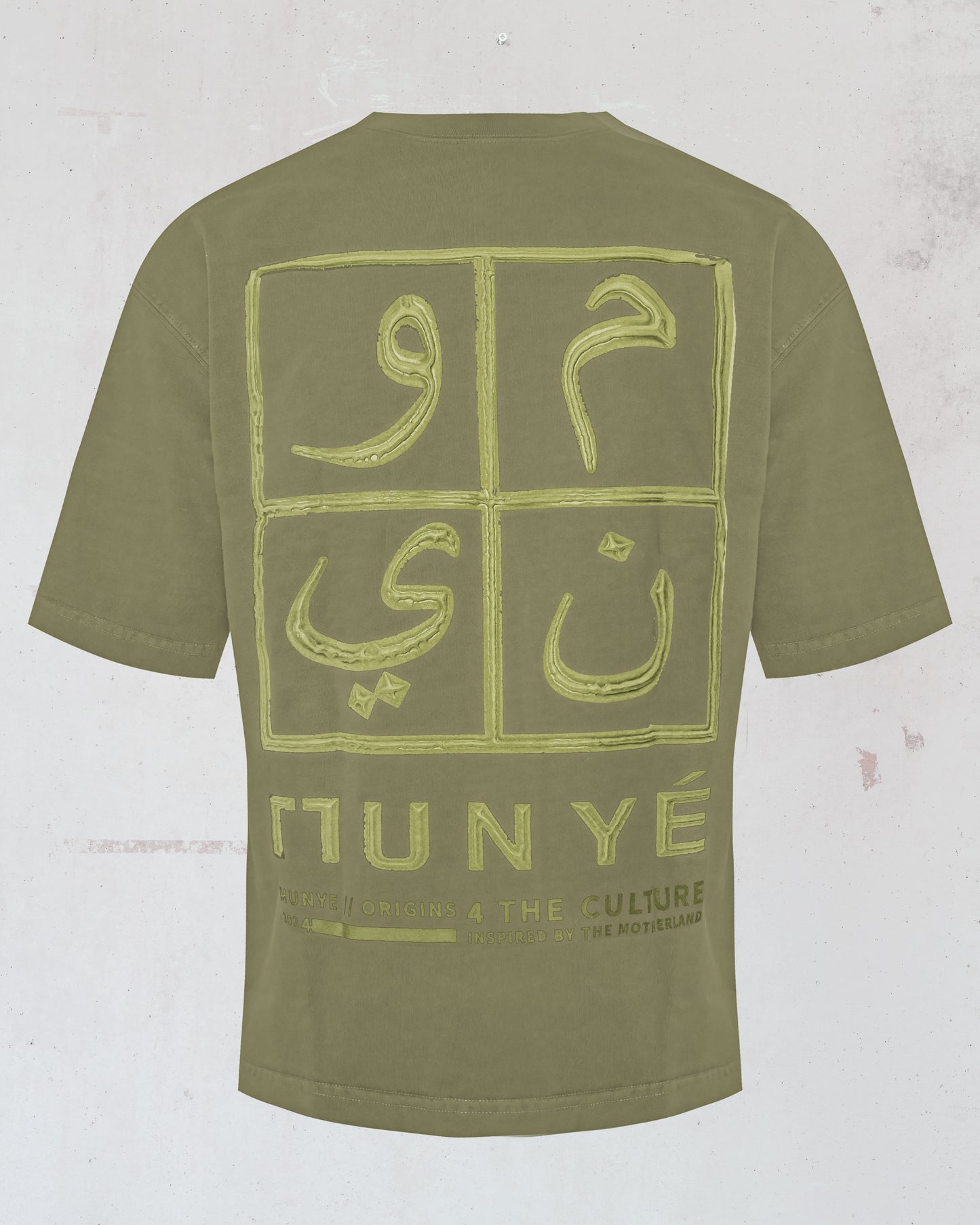 MUNYÉ Urban Vein Tee Green Washed