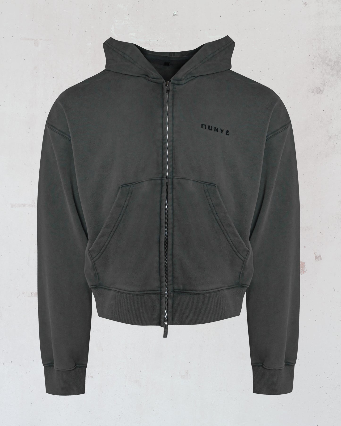 MUNYÉ Vein Cropped Zip Up